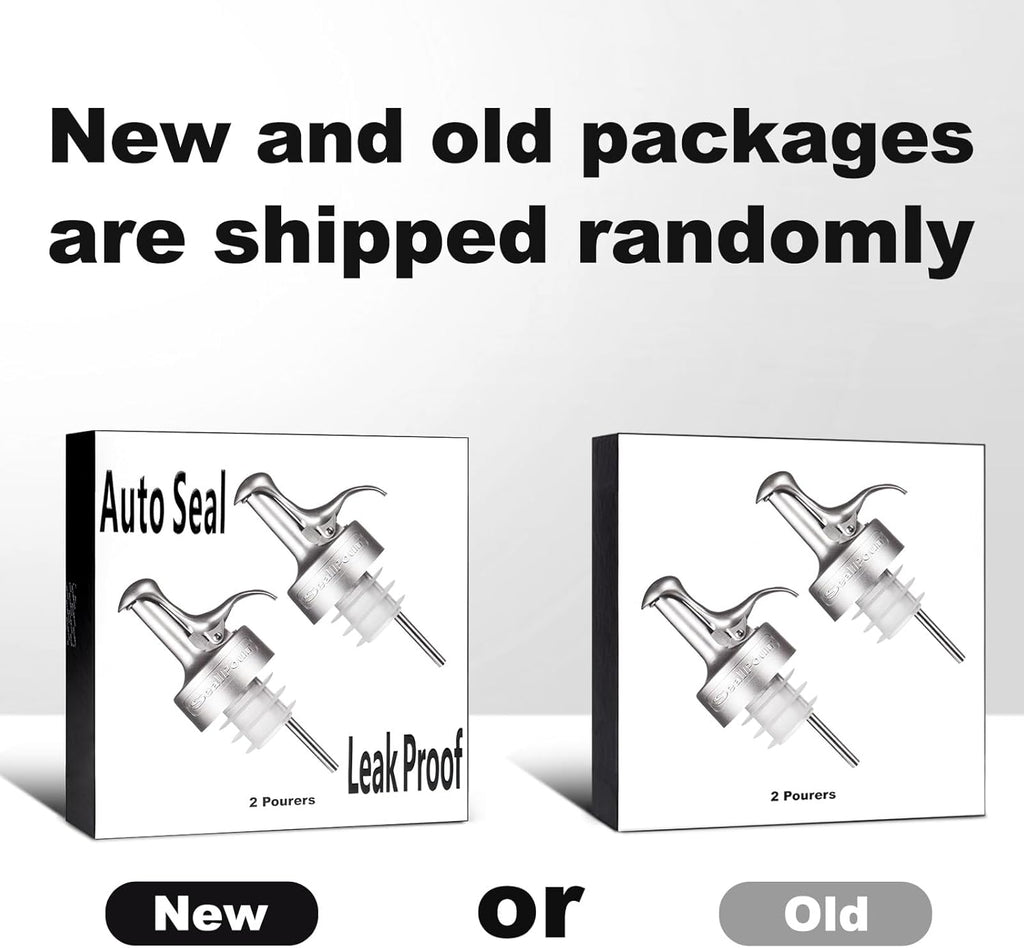 Oil Pour Spout, Olive Oil Spouts, Dispenser Pour Spouts for Bottles, Plastic-free, Leak Proof, Vinegar,Wine and Sauce for Kitchen and Bar Accessories-2PCS