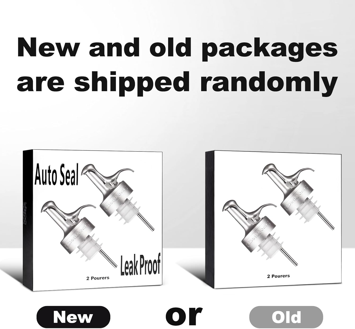 Oil Pour Spout, Olive Oil Spouts, Dispenser Pour Spouts for Bottles, Plastic-free, Leak Proof, Vinegar,Wine and Sauce for Kitchen and Bar Accessories-2PCS