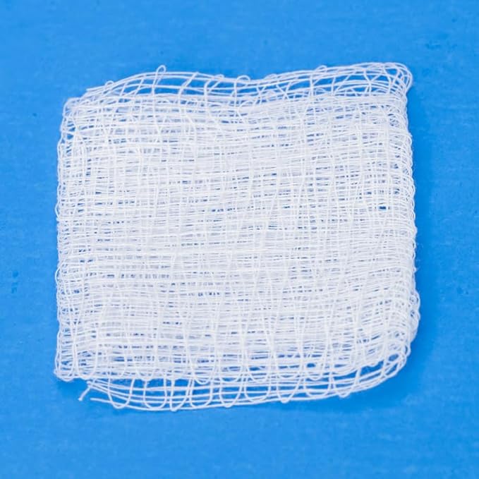 100% Cotton Woven All-Gauze Sponge 2x2 12 Ply Non-Sterile Square for Wound Dressing Gauze Sponge-Pads for Wound Care & Home First Aid Kits, 200 / Pack