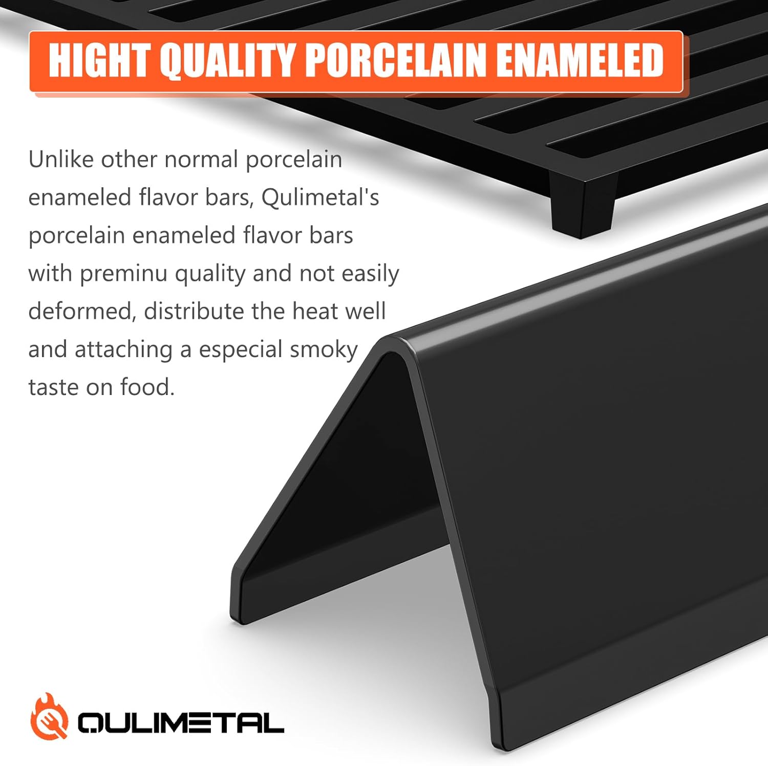 Spirit E310 Grill Parts for Weber Spirit, 17.5" Grill Grates 15.3" Flavorizer Bars for Weber Spirit 300 & GS4 Spirit II 300, Spirit E-310 E-315 Grills with Front Control Knobs for Weber 7638 7636