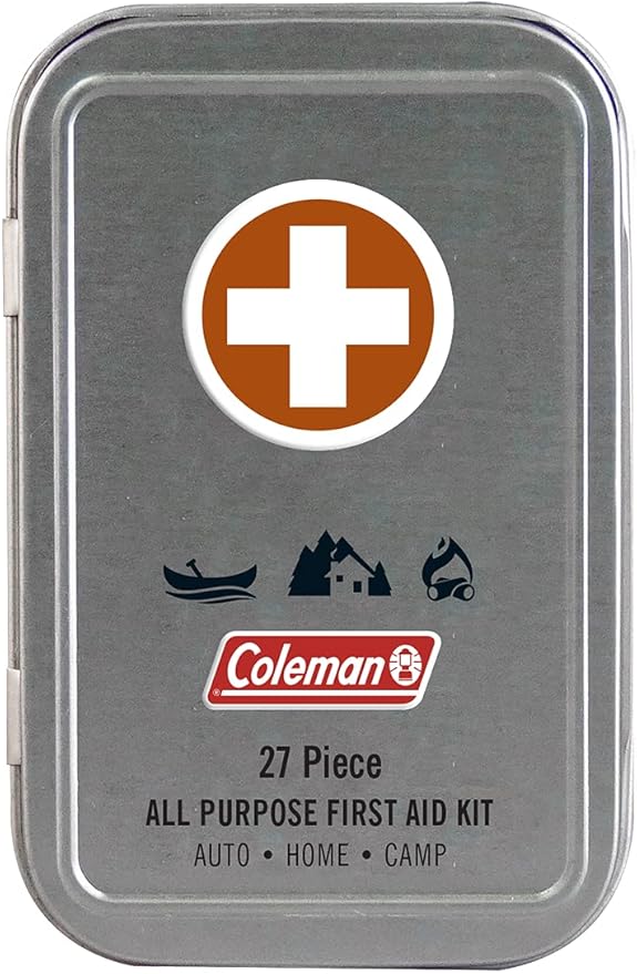 Coleman All Purpose Mini First Aid Kit - Compact & Affordable Emergency Preparedness with First Aid Assortment - 27 Pieces – Travel Friendly