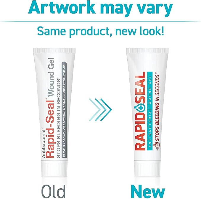 Wound Gel (1 Tube) | Stops Bleeding in Seconds | FSA HSA Eligible | Ideal for Cuts, Scrapes, Razor Nicks for Emergency First Aid Supplies