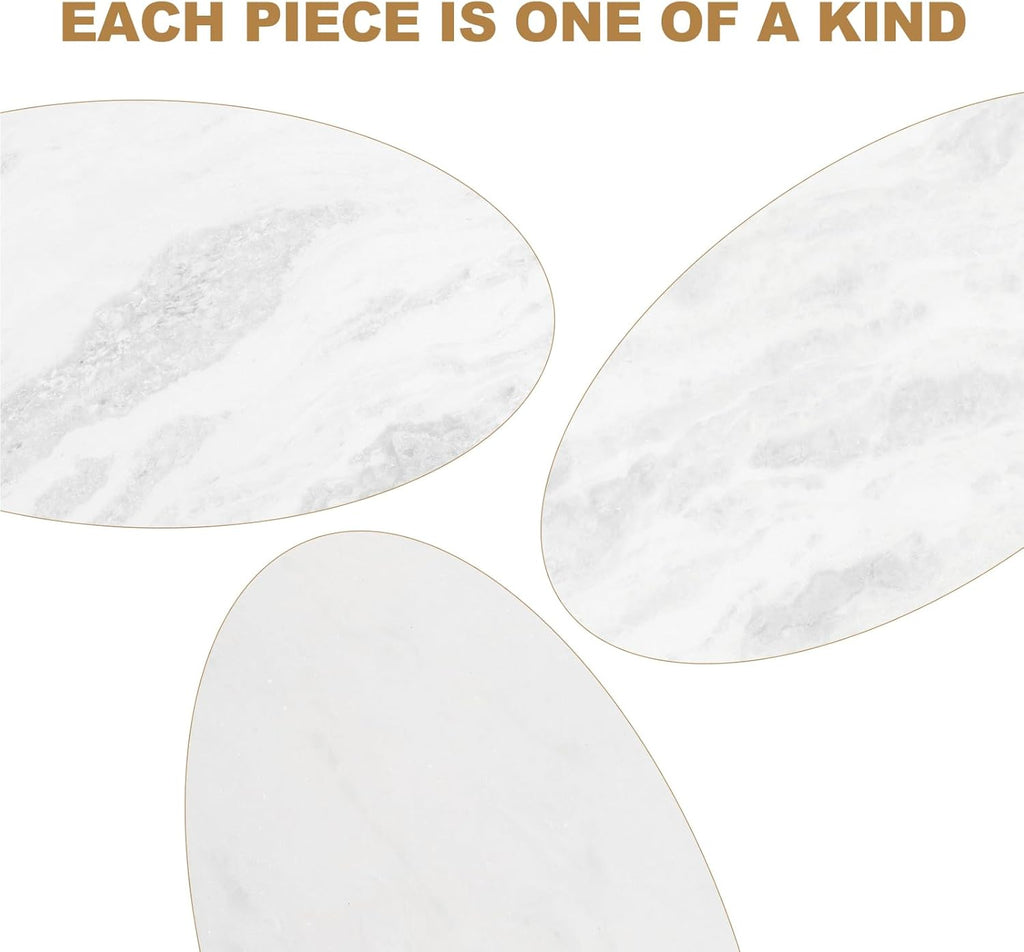 Koville African Natural Marble Rolling Pin, Non-Stick Polished Dough Roller, Pasta, Dumpling, Fondant, Pie Crust, Bread, Pizza Dough, Kitchen Baking Pastry Tools with Mat/Scraper（Namib Fantasy）