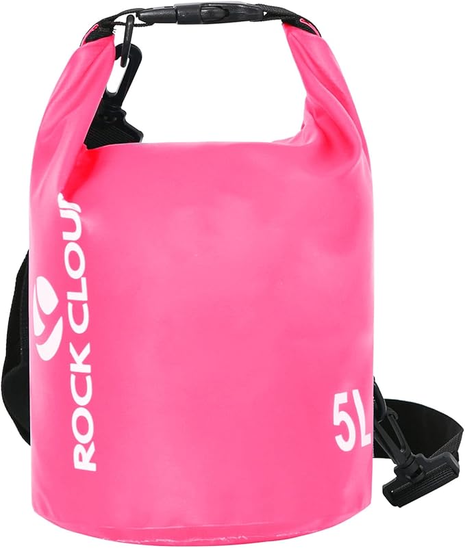 ROCK CLOUD Dry Bag Waterproof 5L Dry Sack for Kayaking Rafting Boating Beach Surfing Swimming Canoe Camping Hiking Fishing Ski