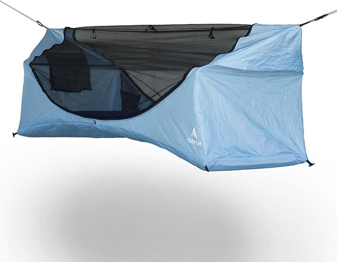 Haven Tents Lay Flat Hammock Tent - Waterproof Tent & Camping Hammock with Mosquito Net - Includes Insulated Pad and Rainfly - Haven Tent, Haven XL, Haven Safari