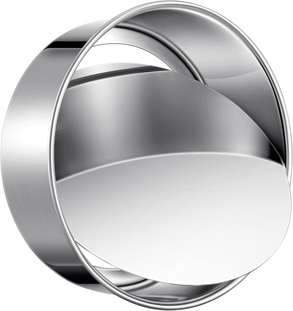 7 Inch Round Cake Pans, Removable Bottom & Easy Releasing, 304 Stainless Steel Cake Pan, Non-Toxic & Healthy Cake Baking Cheesecake Pan, Leakproof & Nonstick