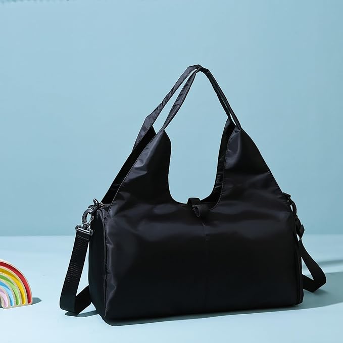 Sports Gym Bag with Wet Pocket and Shoes Compartment Travel Duffel Bag for Women and Men