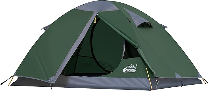 2 Person Backpacking Tent, Waterproof Windproof Two Person Tent, Lightweight Easy Setup 2 Man Tent for Camping Hiking Cycling