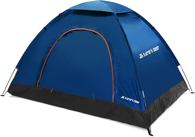 2 Person Camping Tent 4 Person Tents for Camping Windproof Tents for Camping Hiking Backpacking Traveling 2/3/4 Family People Tents for Camping Portable Tent with Carry Bag