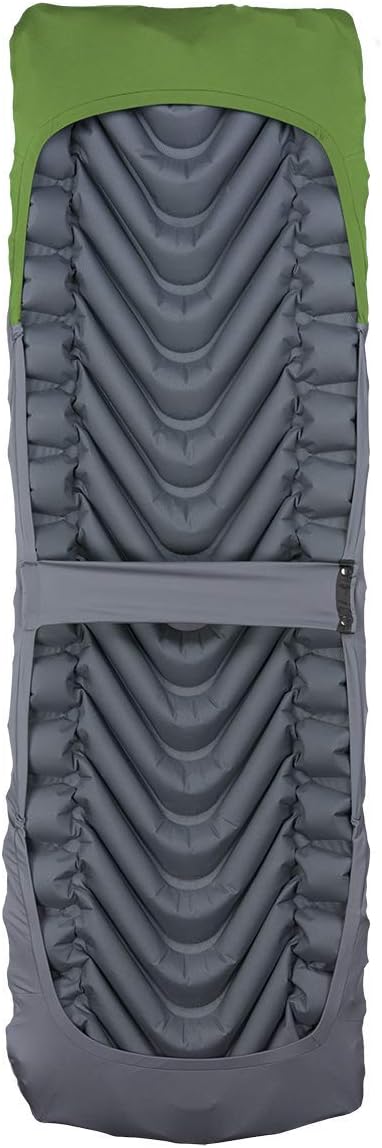 Klymit Insulated Static V Inflatable Camping Sleeping Pad and Static V Sheet Pad Cover Bundle, One Size, Coyote Sand