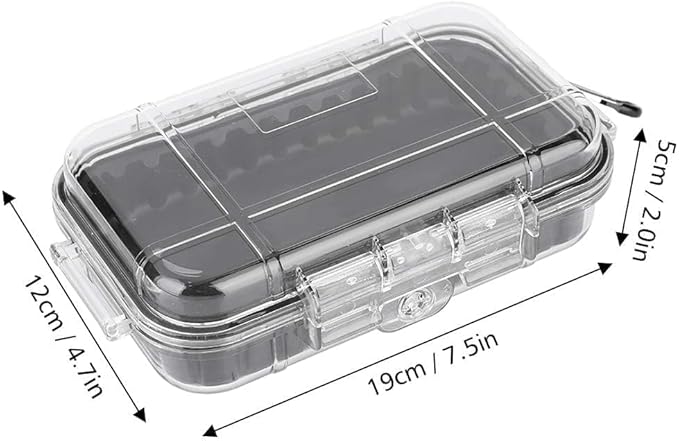 Dry Box Outdoor Waterproof Airtight Storage Case Hard Shell Wet Dry Box Carry Box Tackle Organization for Camping, Fishing
