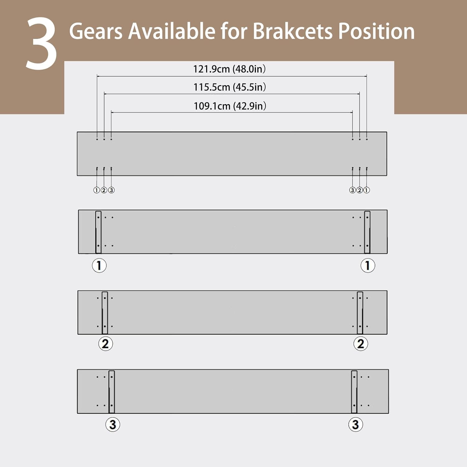 DINZI LVJ Long Wall Shelves, 55.1Inch Wall Mounted Shelves Set of 2, Extra Large Floating Storage Ledges with Sturdy Metal Brackets for Living Room, Bathroom, Bedroom, Kitchen, Gray Wash