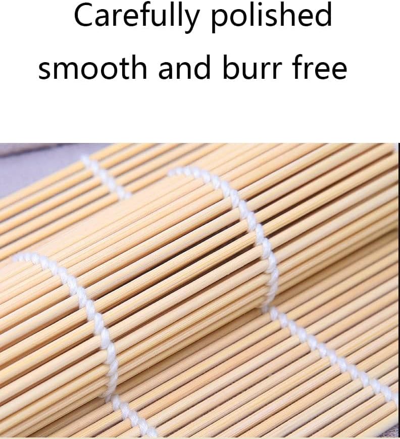 2 Pack Bamboo Sushi Rolling Mat, Sushi roll maker,Sushi making kit, Bamboo Sushi Rolling Mat,Sushi maker(9.5" x 9.6")