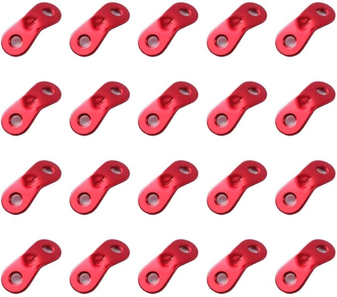 20 PCS Tent Rope Tensioner, Aluminum Guyline Cord Adjuster for Tent, Ultralight Strong Guy Lines Tensioner Tent Cord Tenord tensioner Camping Accessories