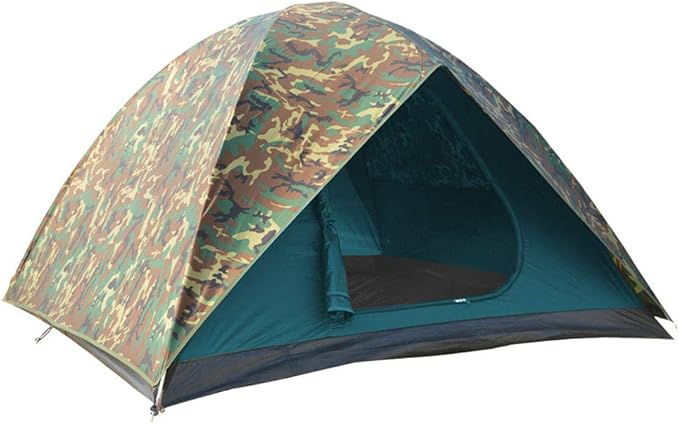 NTK Hunter GT 4/6/8 Outdoor Dome Woodland Camo Camping Tent 100% Waterproof 2500mm, Easy Assembly, Durable Fabric Full Coverage Rainfly - Micro Mosquito Mesh