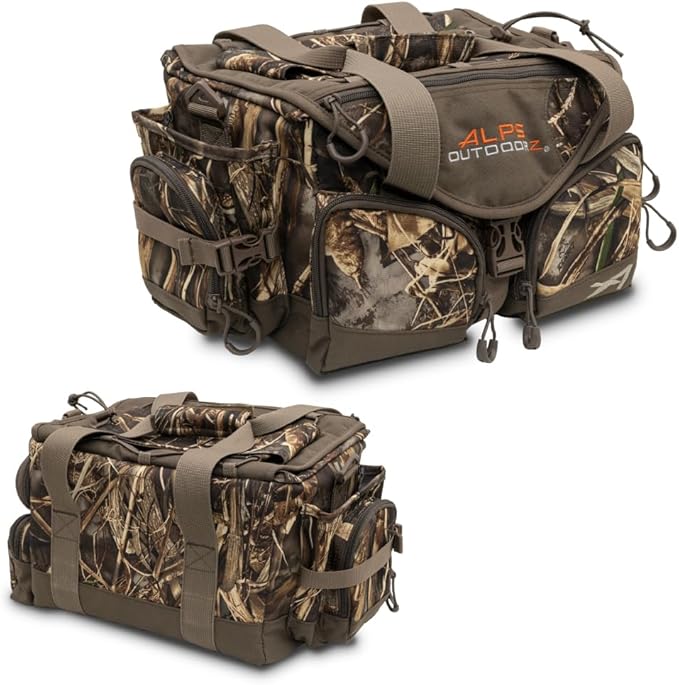 ALPS OutdoorZ Deluxe Floating Blind Bag - Waterproof Hunting Duffel Bag, with Removable Dividers, Thermos Sleeve & Padded Shoulder Strap