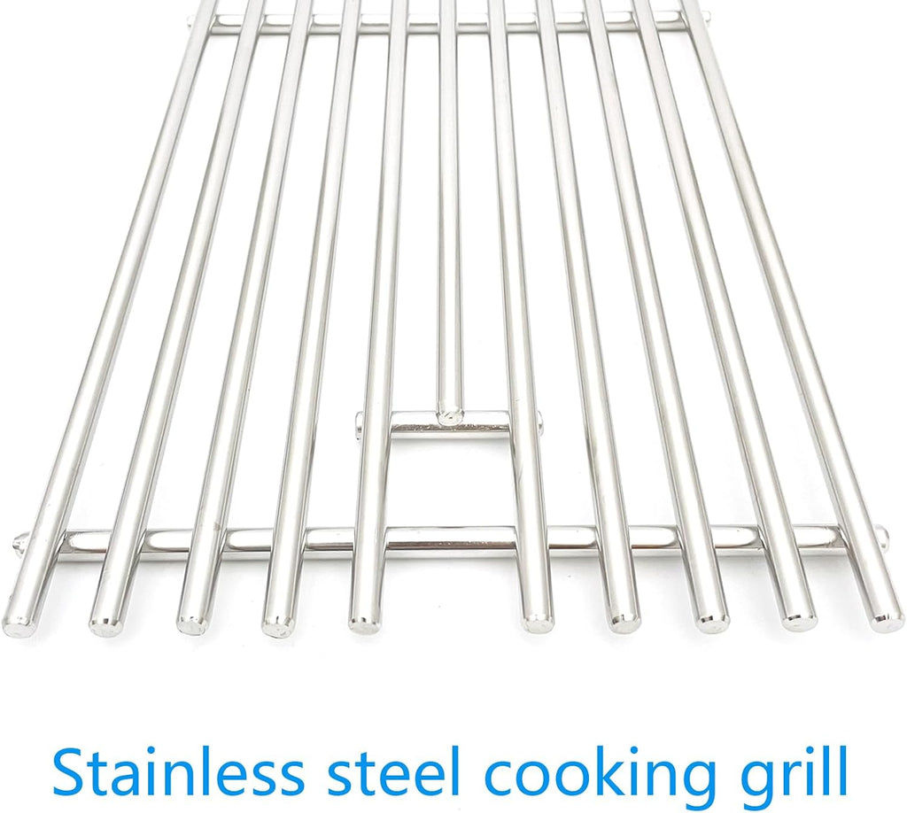 16517 Stainless Steel 5 Cooking Grates Replacement Parts for Bull Angus 40" Grill 57568 57569 57568CE 57568AGA 57569CE Brahma Lion Premium L90000 57569CE 57569CE Gas Grill 19-1/4"