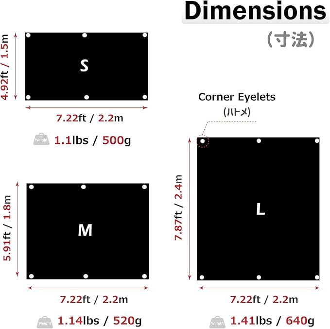 Azarxis Hammock Camping Tarp Rain Fly, Waterproof Tent Footprint Shelter Canopy Sunshade Cloth Picnic Mat for Outdoor Awning Hiking Beach Backpacking - Included Guy Lines & Stakes