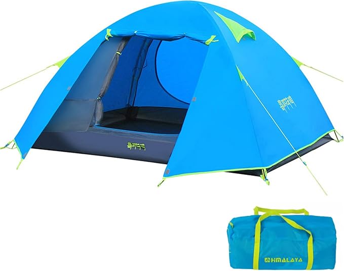 Himalaya 4 Person Camping Tent, Backpacking Tent Waterproof Windproof Lightweight Portable Easy Setup Double Layer for Outdoor Camping Hiking Mountaineering Travel