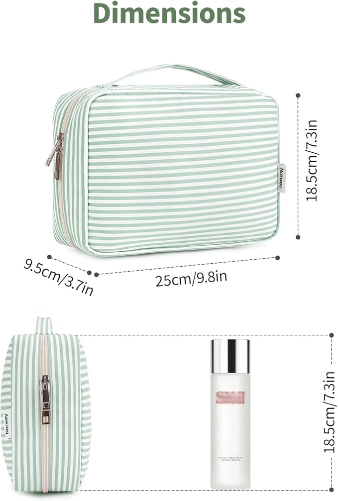 Narwey Hanging Travel Toiletry Bag Cosmetic Make up Organizer for Women and Girls Waterproof