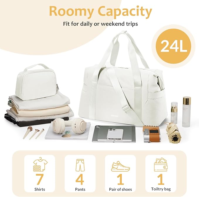 Gym Bag Womens,Travel Duffel Carry on Bag Sport Tote Bag Weekend Overnight Bag