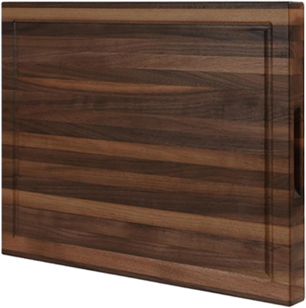 CONSDAN Walnut Cutting Board for Kitchen, USA Grown Hardwood, 20 x 15, with Invisible Inner Handle, Prefinished with Food-Grade Oil, Suitable for Kitchen Edge Grain, 1-1/2" Thick