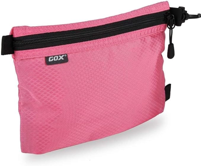 GOX Small Toiletry Bag for Men Bulk Cosmetic Bag Dopp Kit Carry On Zipper Pouch Organization Nylon Small Packing Sack Waterproof