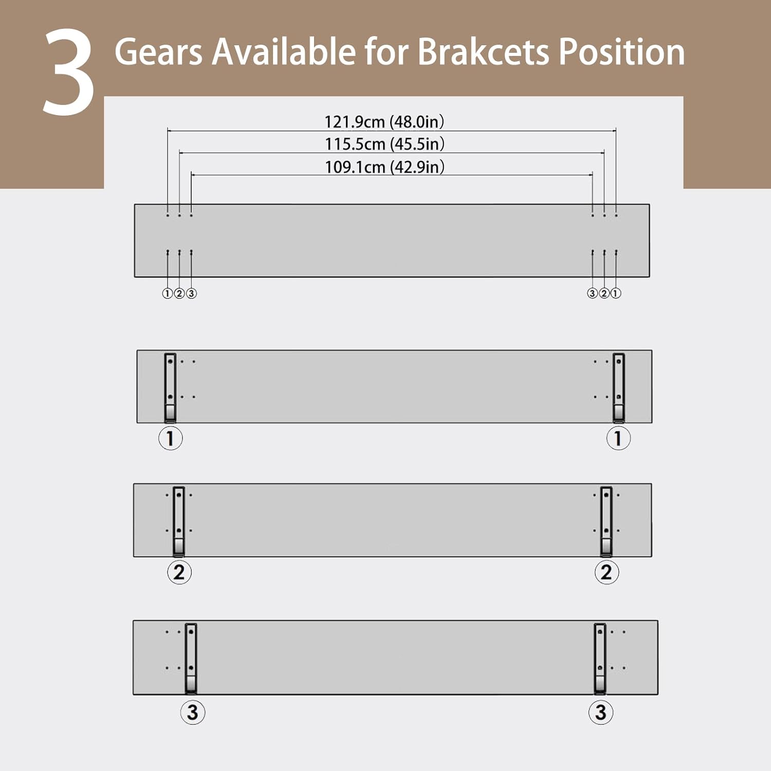 DINZI LVJ Long Wall Shelves, 55.1Inch Wall Mounted Shelves Set of 2, Extra Large Floating Storage Ledges with Sturdy Metal Brackets for Living Room, Bathroom, Bedroom, Kitchen, Gray Wash