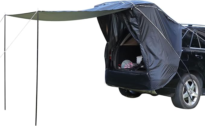 SUV Tent Car Awning, UPF 50++ with Portable Waterproof Storage Bag, Tear-Resistant, Large Space, Good Vision, Smooth Ventilation, Suitable for Outdoor Beach Camping Auto Canopy Shade…