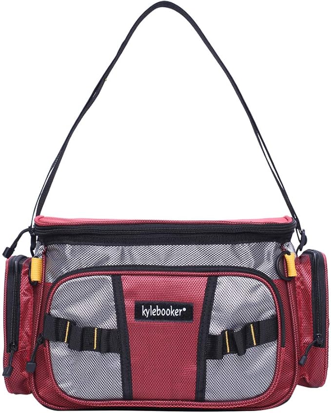 Kylebooker Fishing Tackle Bags Soft Side Fishing Tackle Box Storage Bag for Saltwater or Freshwater