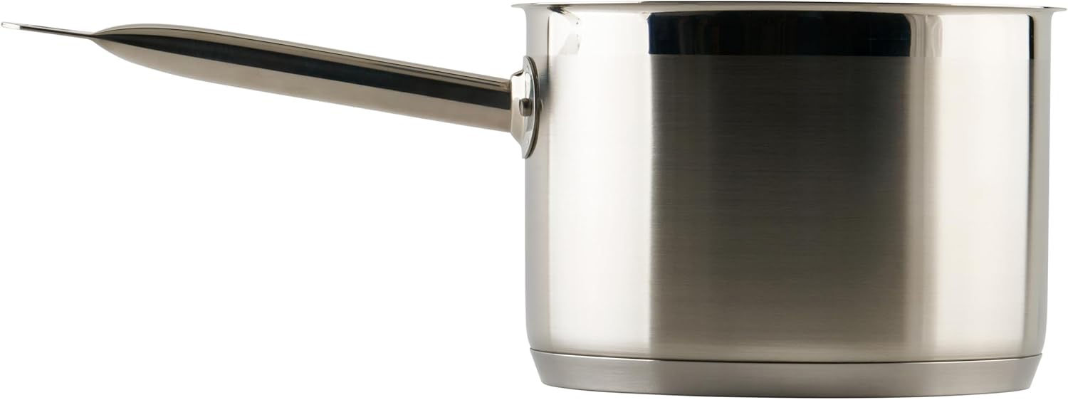 Winco Heavy-Duty Stainless Steel Sauce Pan with Cover, 4.5 Quart