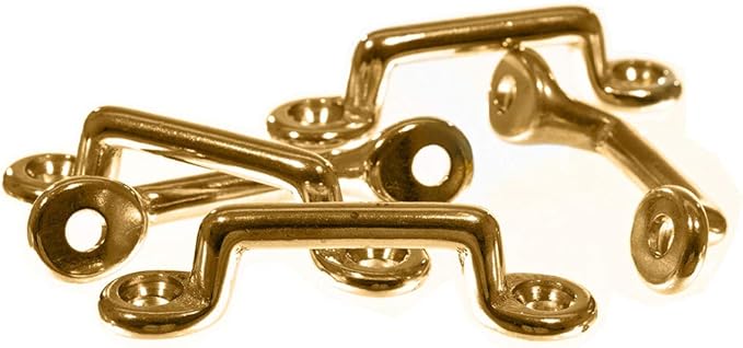 Paracord Planet Solid Brass 1 Inch Footman Loop – Many Utility Uses – Webbing – Kayak/Canoe Rigging – Multiple Pack Options Available