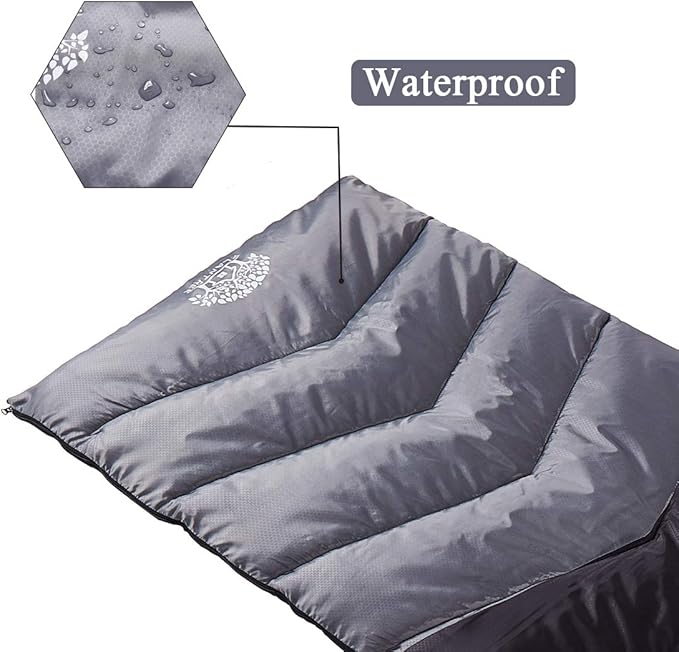 Sleeping Bag 4 Seasons Adults & Kids for Camping Hiking Trips Warm Cool Weather,Lightweight and Waterproof with Compression Bag,Indoors Outdoors Activities