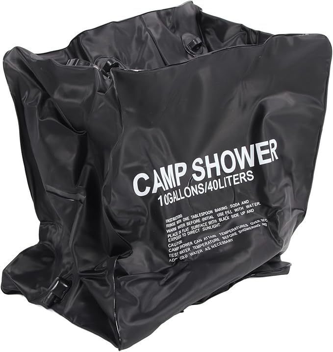 10 gallon/40L Portable Solar Shower Bag, Solar Heating Camping Shower Bag with Removable Hose, for Camping Gear, Surfing, Beach, Swimming, Outdoor Travel, Hiking, Genericozv8k1wgp9