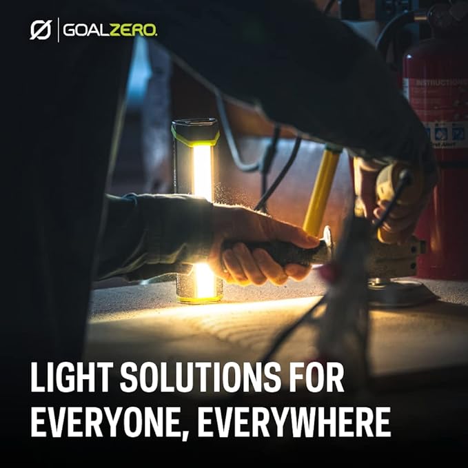 Goal Zero 500 Lumen Torch Light, Multi-Use Weatherproof LED Flashlight and Solar Lantern – Portable Rechargeable Spotlight and Floodlight with Built-In Solar Panel