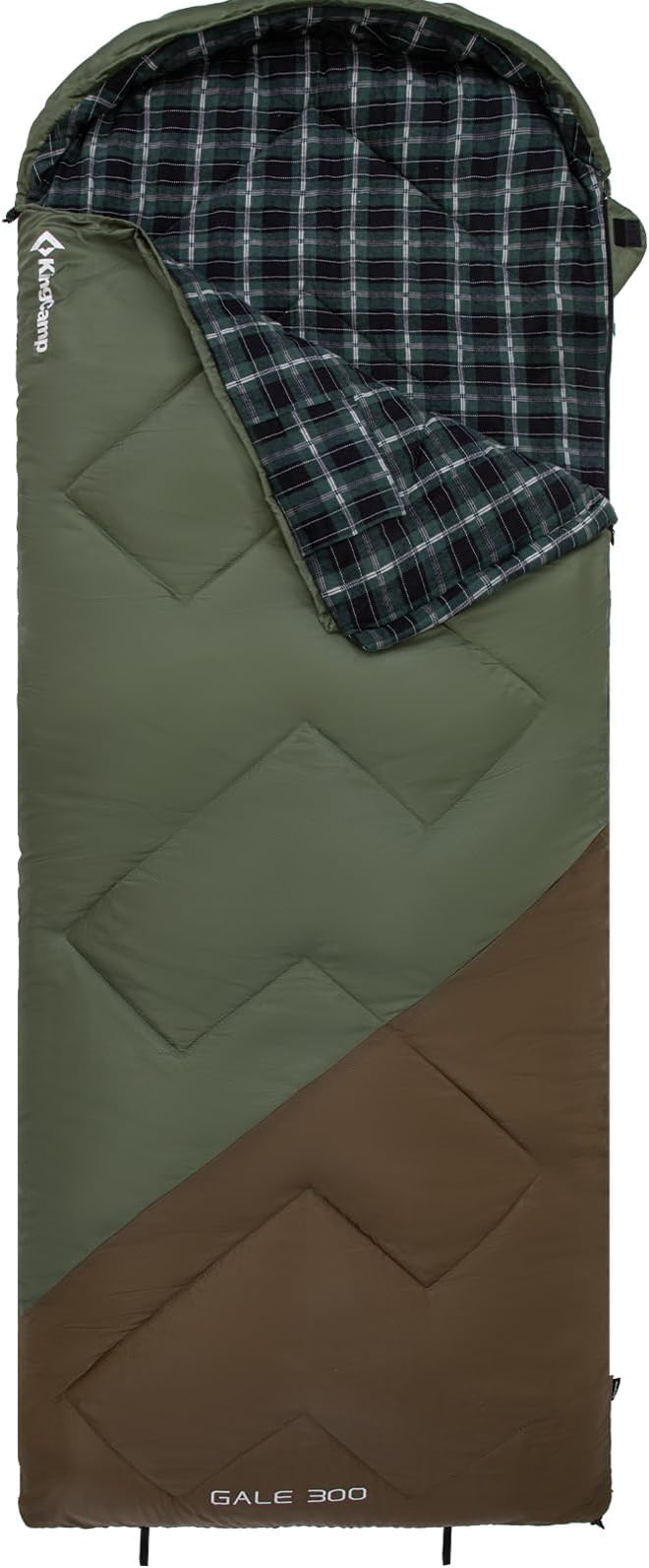 KingCamp Sleeping Bag for Adults, Cold Weather & Warm XL Big and Tall Flannel Sleeping Bags with Compression Sack Portable Waterproof Essentials Gear Accessories for Outdoor Camping