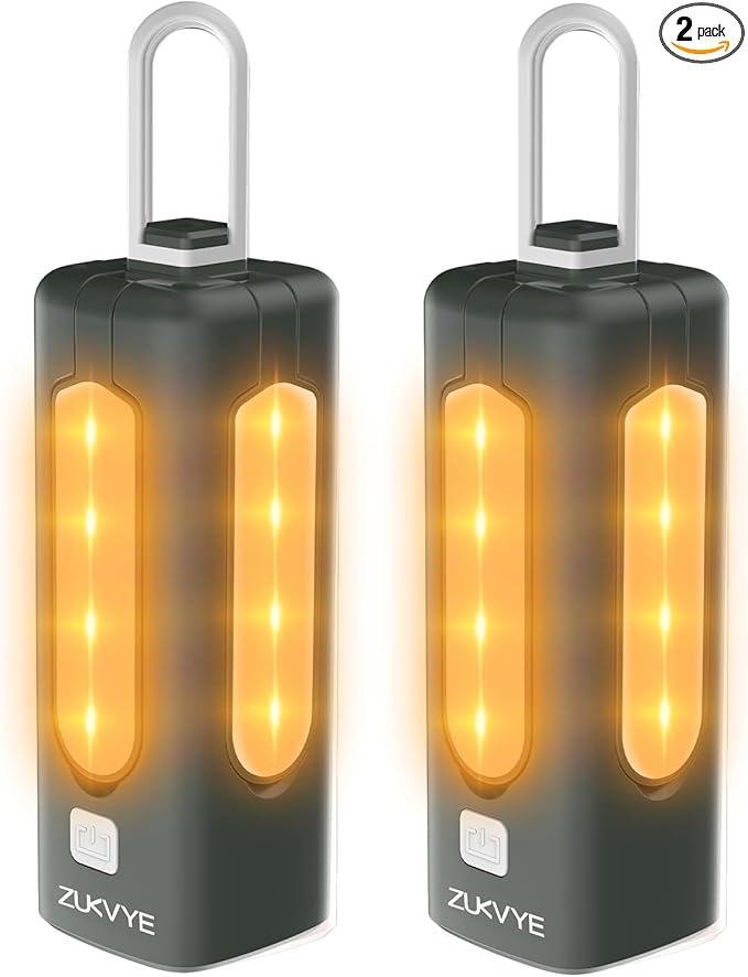 2 Pack Rechargeable LED Camping Lantern - Waterproof Tent Light with 8 Light Modes, Perfect for Camping, Hurricane, Emergency, Hiking, Fishing