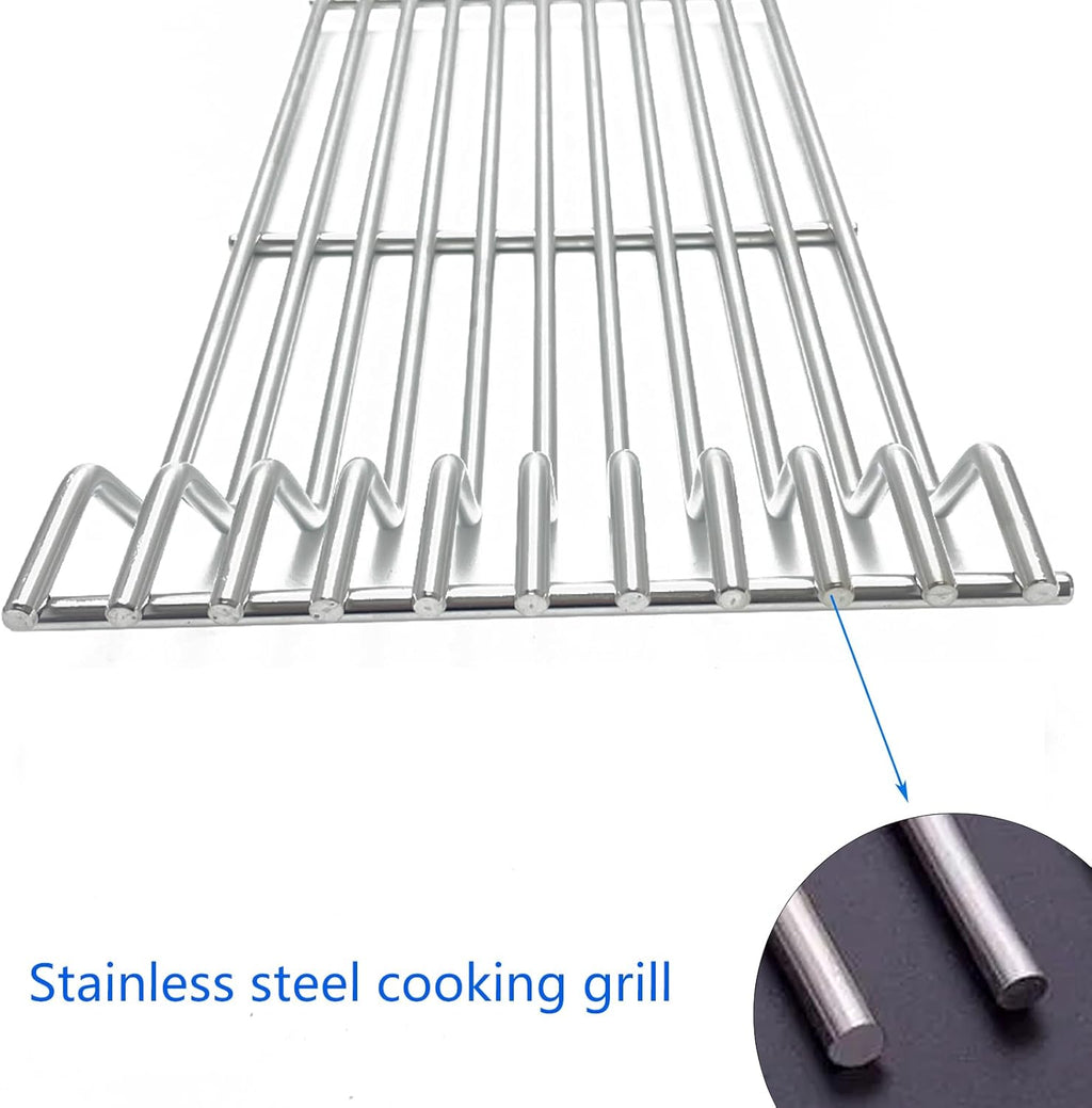 S503 Stainless Steel Cooking Grates Replacement Parts for Broilmaster D3 G-3 G-3 EXPL G-3 EXPN G-3 TXPL G-3 TXPN P3 S3 U3 for Thermos 56036T Grids Gas Grill 16-13/16"