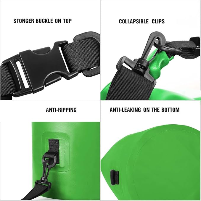 Unigear Dry Bag Waterproof, 2L/5L/10L/20L/30L/40L Floating and Lightweight Bags for Kayaking, Boating, Fishing, Swimming and Camping with Waterproof Phone Case