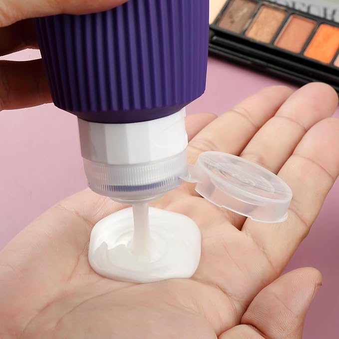 16 Pack Travel Bottles for Toiletries, Large 6oz Silicone Travel Containers jar for Toiletries, Leak Proof Refillable Liquid Shampoo And Conditioner Travel Essentials toiletry Bottles