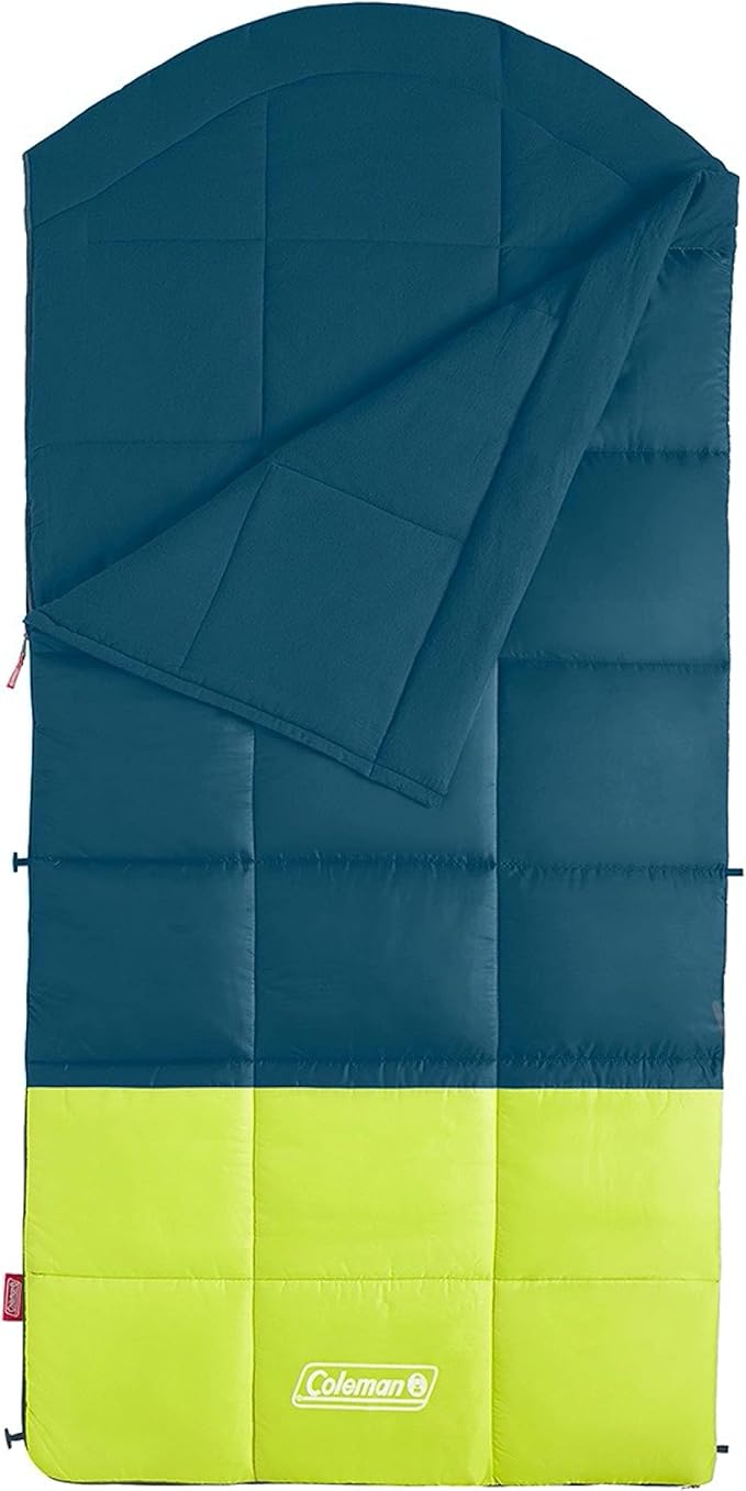Coleman Kompact Sleeping Bag, Indoor/Outdoor Lightweight Sleeping Bag for Adults, 20°F/30°F/40°F Options for Camping, Hiking, Backpacking with Included Compression Sack
