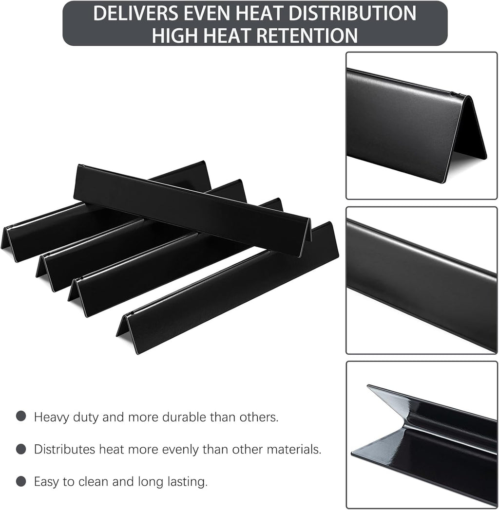 Genesis E-330 4 Burner 62752 7524 Grates 7620 7621 Flavorizer Bars 65505 Heat Deflectors Replacement Parts for Weber Genesis Grill Parts 300 Series E-310 E-320 S-310 S320 S-330 EP-310 EP-320 EP-330