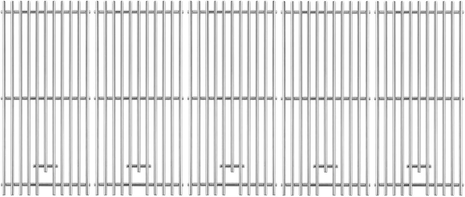 16517 Grill Grates Replacement Parts for Bull Grill Parts 5 Burner Brahma 30 Inch 57568 57569 57568CE 57569CE 57568AGA 57569AGA Lion Premuim L90000 40 Inch Stainless Steel Cooking Grate 5 Pcs