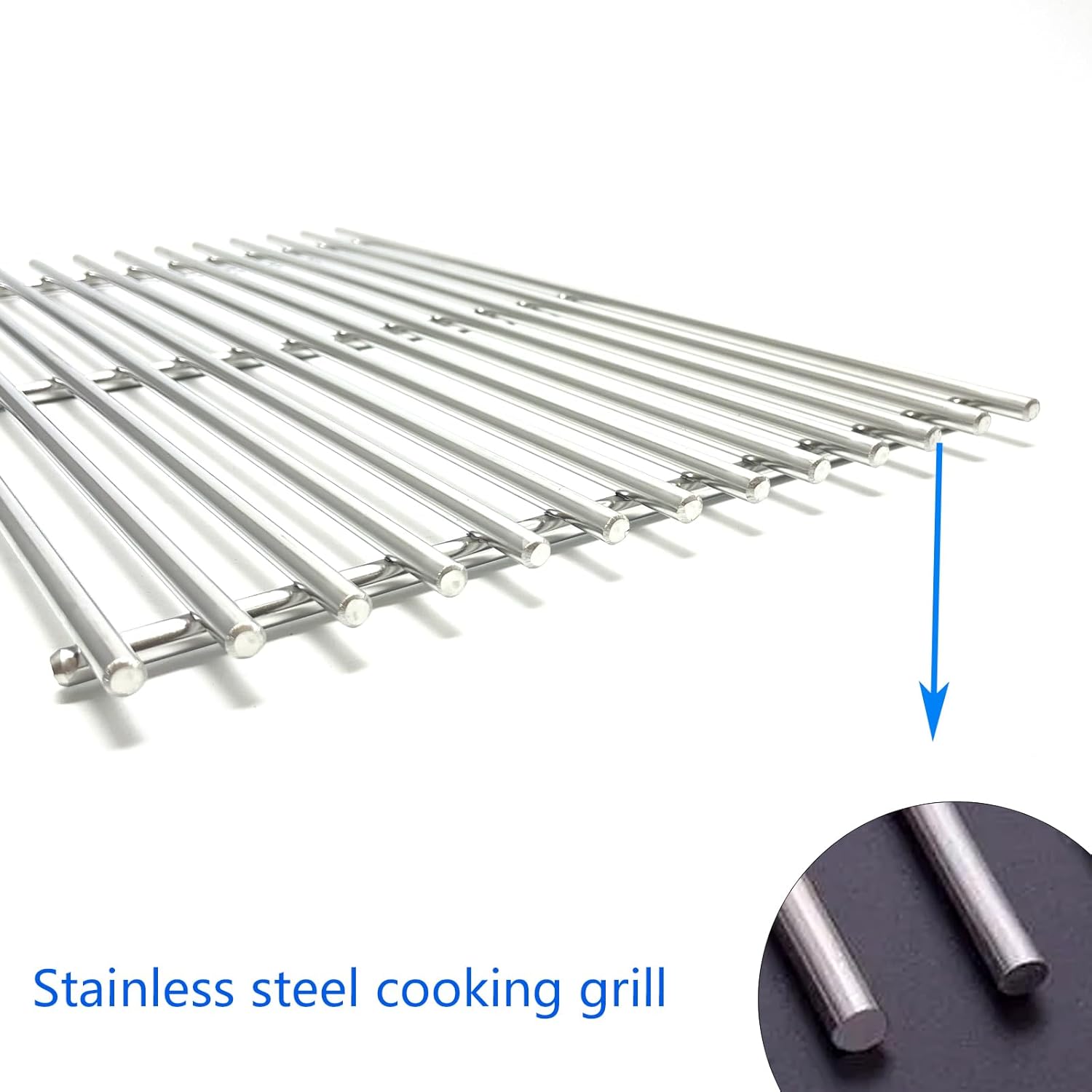 17-1/2" Stainless Steel Cooking Grates Replacement Parts for Weber Spirit 200 Series Spirit E-210 S-215 S-210 E-220 S-220 Gas Grill Grids 7637 67022