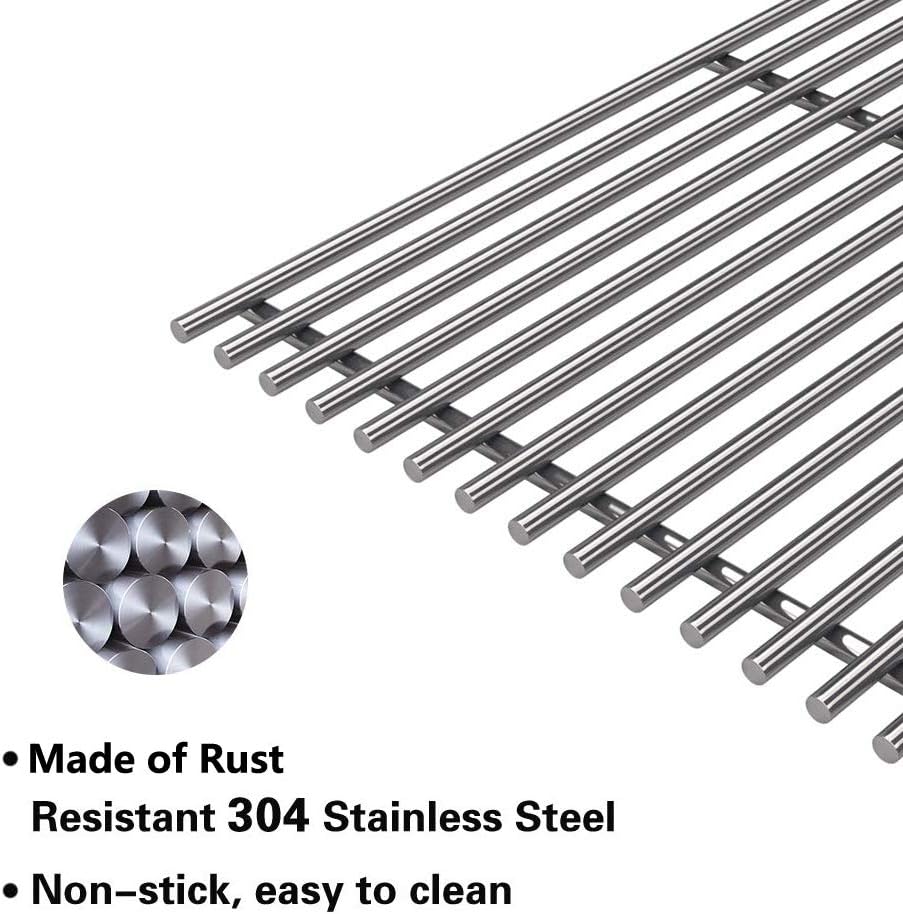 SN8264 (4-Pack) 19 1/4" Stainless Steel Cooking Grid Grates Replacement for Bull 18248 LP, 18249 NG, LP 47628, NG 47629, 57569 NG, 57568 LP, LP 62648, NG 62649 Grill
