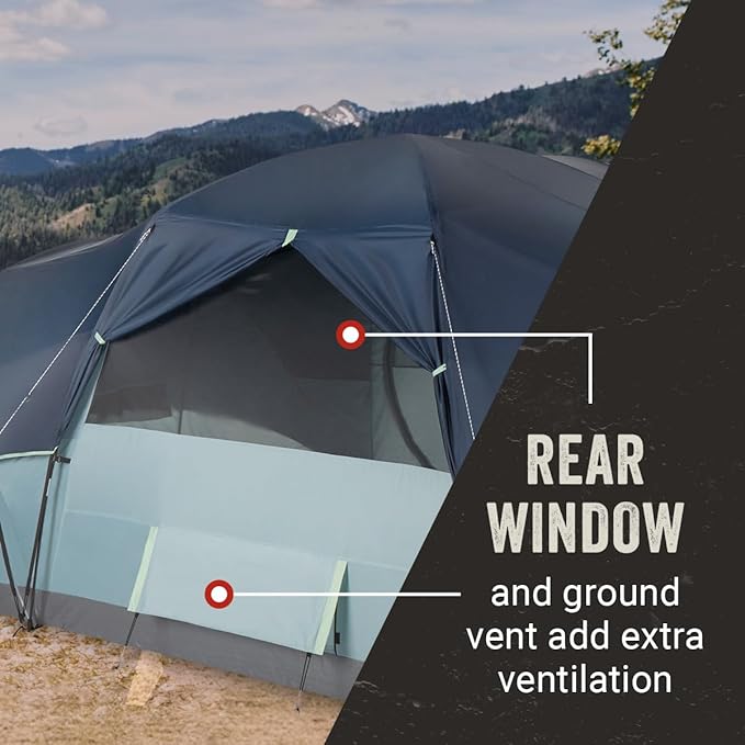 Coleman Skydome XL Large Family Tent Weatherproof 8/12 Person Tent Sets Up in 5 Mins Rainfly & Carry Bag Included Made of PFAS-Free Materials