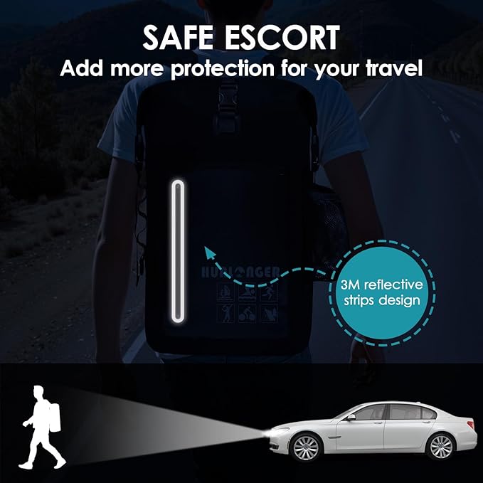 Waterproof Backpack 20L/30L/40L- Roll Top Closure Bag - Hiking Backpack - Lightweight Durable Floating Dry Bag with IPX8 Waterproof Phone Case