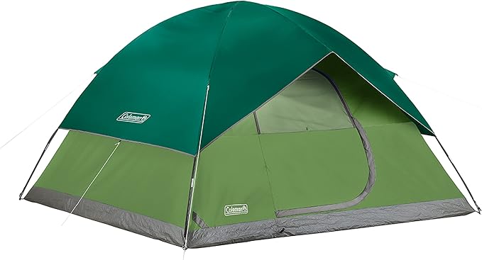 Coleman Sundome 4-Person Tent with Rainfly, Weatherproof Tent Sets Up in 10 Mins