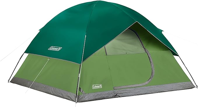 Coleman Sundome 4-Person Tent with Rainfly, Weatherproof Tent Sets Up in 10 Mins