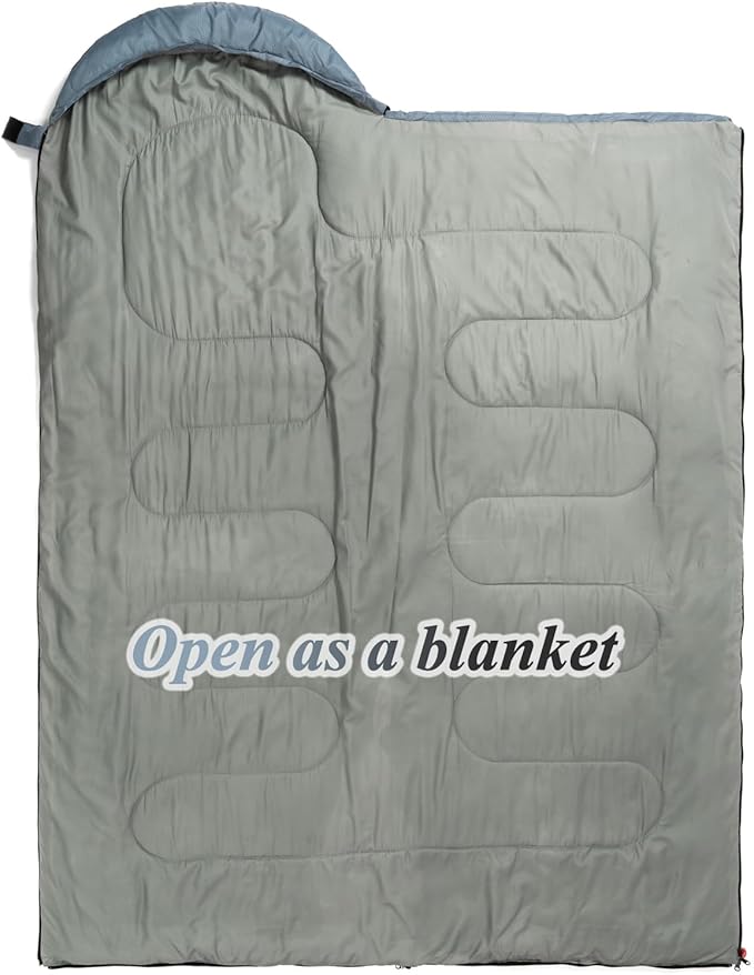 Sleeping Bag - 3 Seasons for Adults Kids Boys Girls Camping Hiking - Warm Cold Weather Lightweight Portable with Compression Bag for Backpacking in Spring, Summer, Fall and Winter